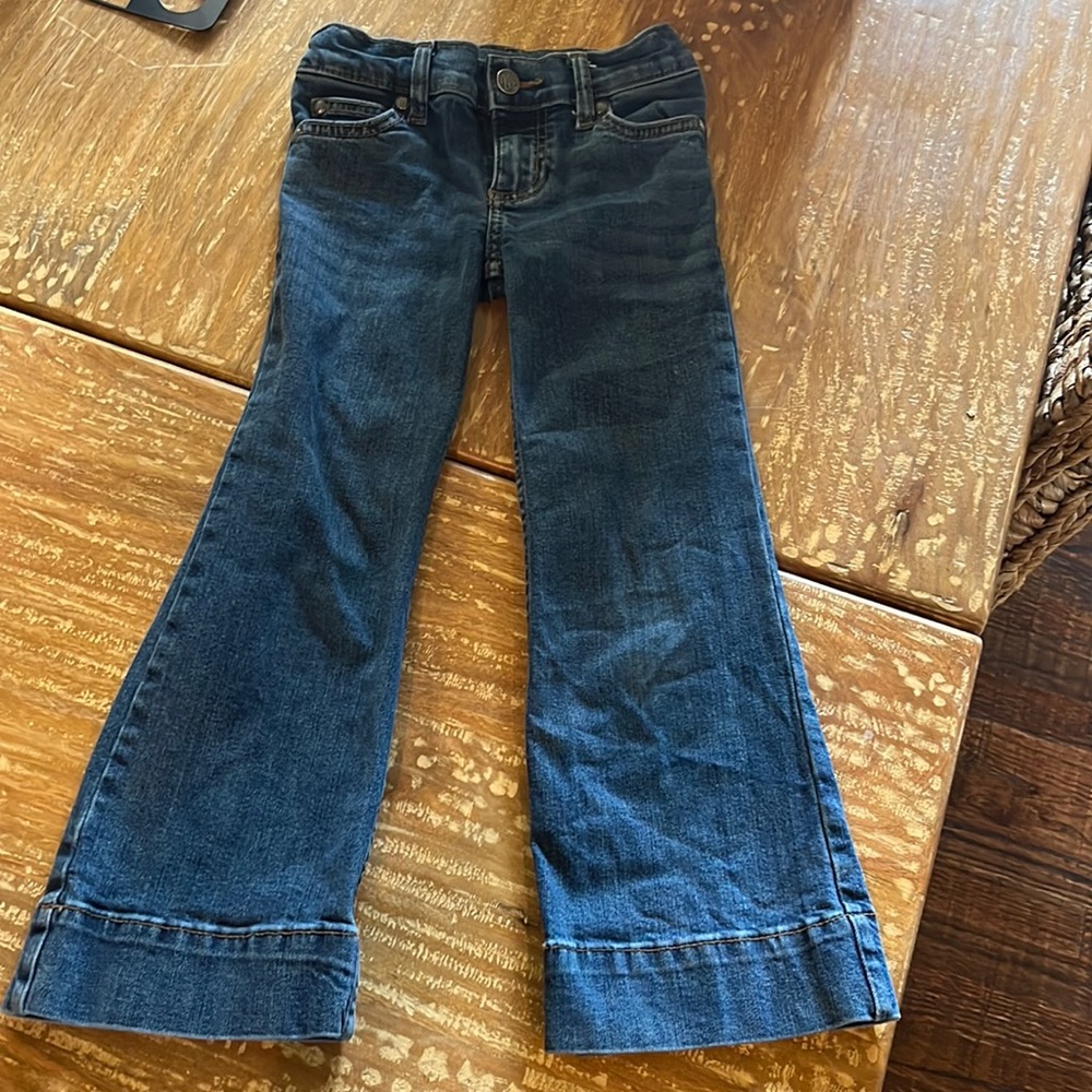 Girls wrangler flare leg jeans size 5